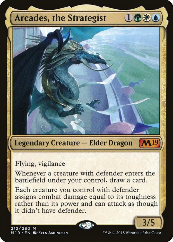 Arcades the Strategist (212) [M19] - MTG Single