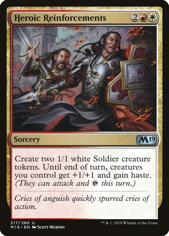 Heroic Reinforcements (217) [M19] - MTG Single