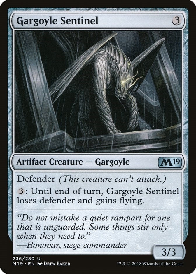 Gargoyle Sentinel (236) [M19] - MTG Single