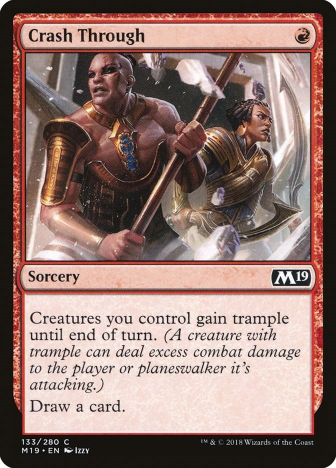 Crash Through (133) [M19] - MTG Single