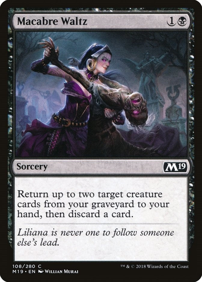 Macabre Waltz (108) [M19] - MTG Single