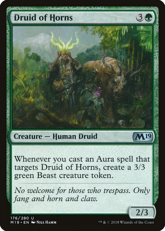 Druid of Horns (176) [M19] - MTG Single