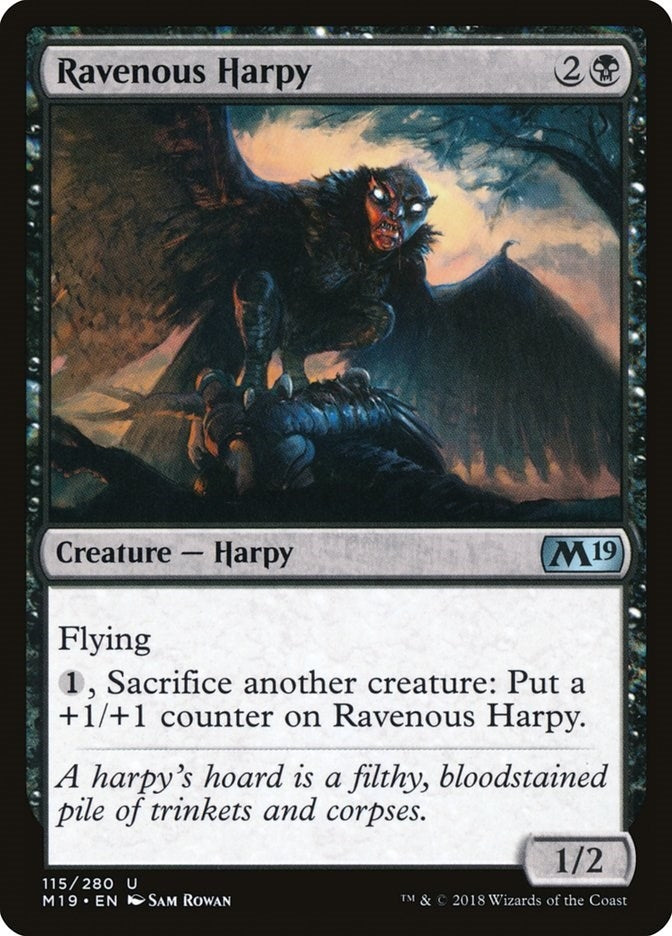 Ravenous Harpy (115) [M19] - MTG Single