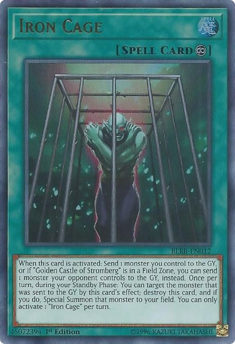Iron Cage (12) (BLRR) - YuGiOh Single