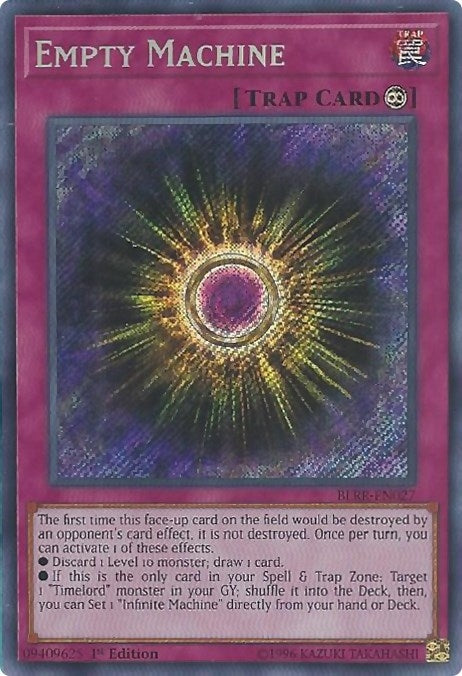 Empty Machine (27) (BLRR) - YuGiOh Single