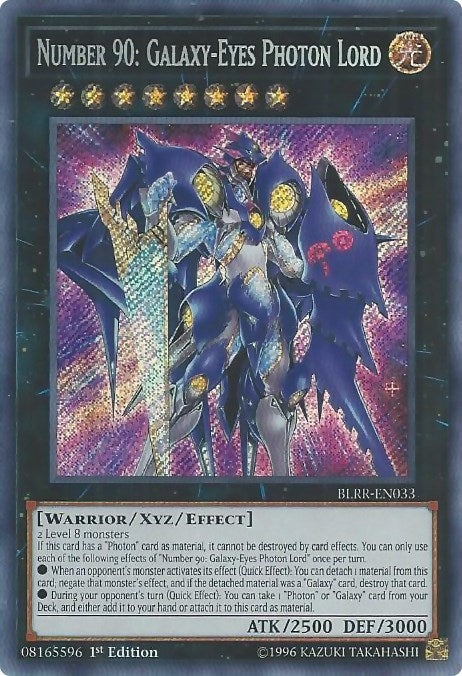 Number 90: Galaxy-Eyes Photon Lord (33) (BLRR) - YuGiOh Single