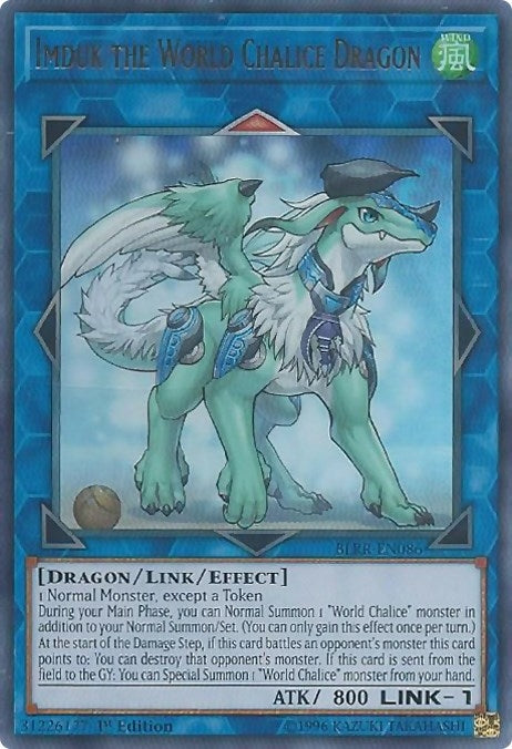 Imduk the World Chalice Dragon (86) (BLRR) - YuGiOh Single