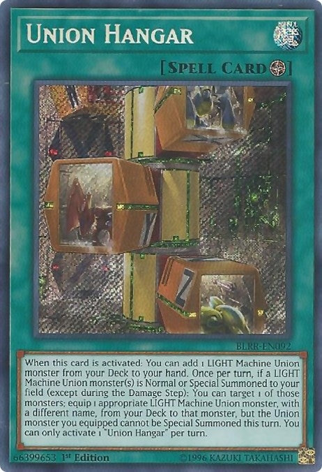 Union Hangar (92) (BLRR) - YuGiOh Single