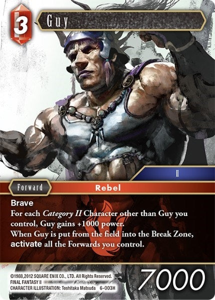 Guy (6) [OP6] - Final Fantasy TCG Single