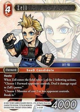 Zell (6) [OP6] - Final Fantasy TCG Single
