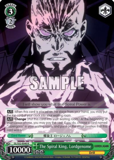 The Spiral King Lordgenome (52040) [GL/S52] - Weiss Schwarz Single