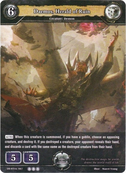 Daemos Herald of Ruin (4067) [BP04] - Dragoborne Single