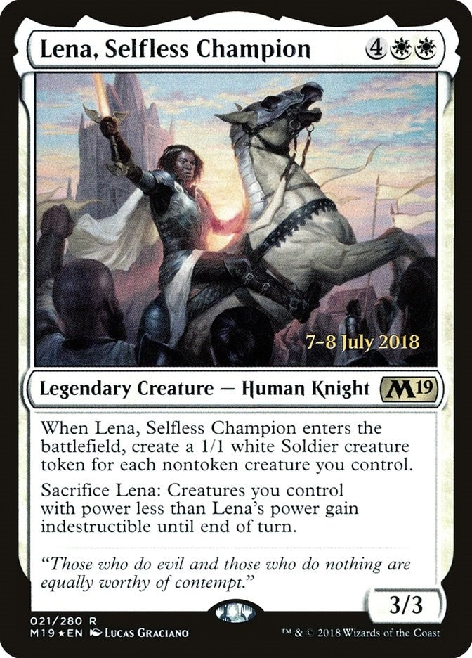 Lena Selfless Champion (21) [PRE] - MTG Single