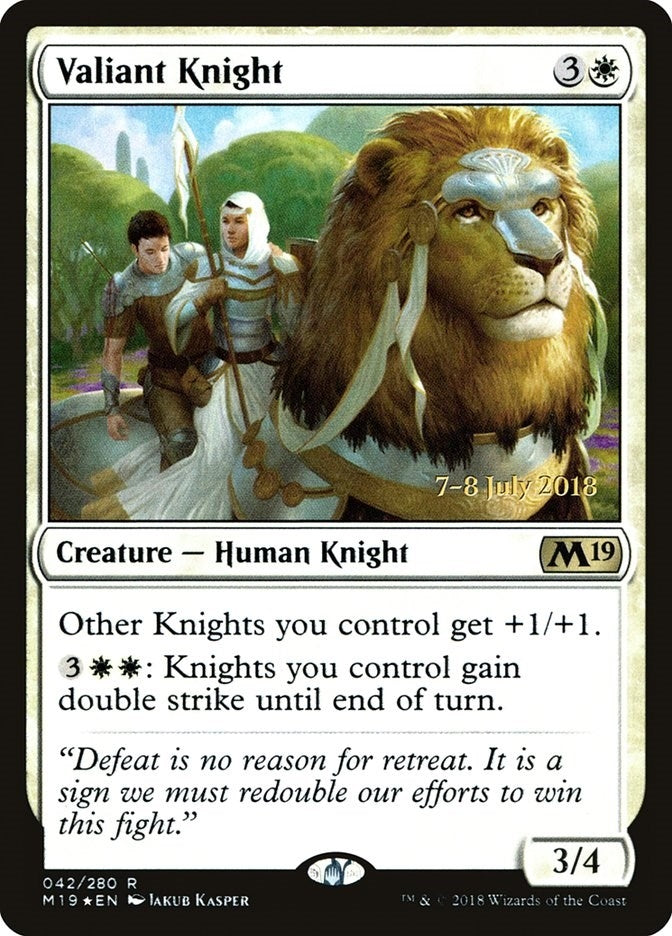 Valiant Knight (42) [PRE] - MTG Single