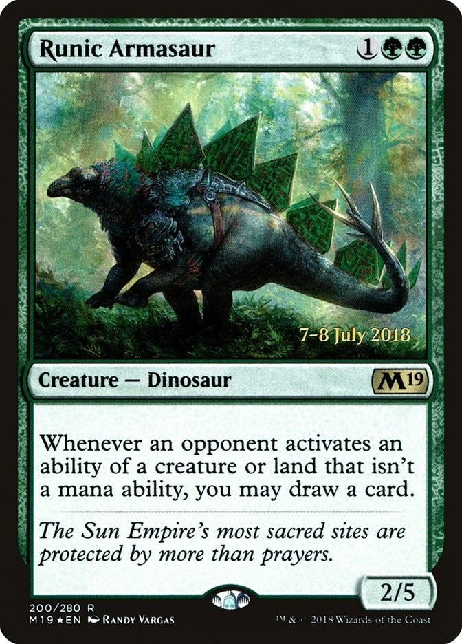 Runic Armasaur (200) [PRE] - MTG Single