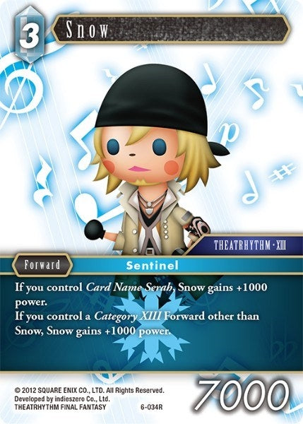 Snow (6) [OP6] - Final Fantasy TCG Single