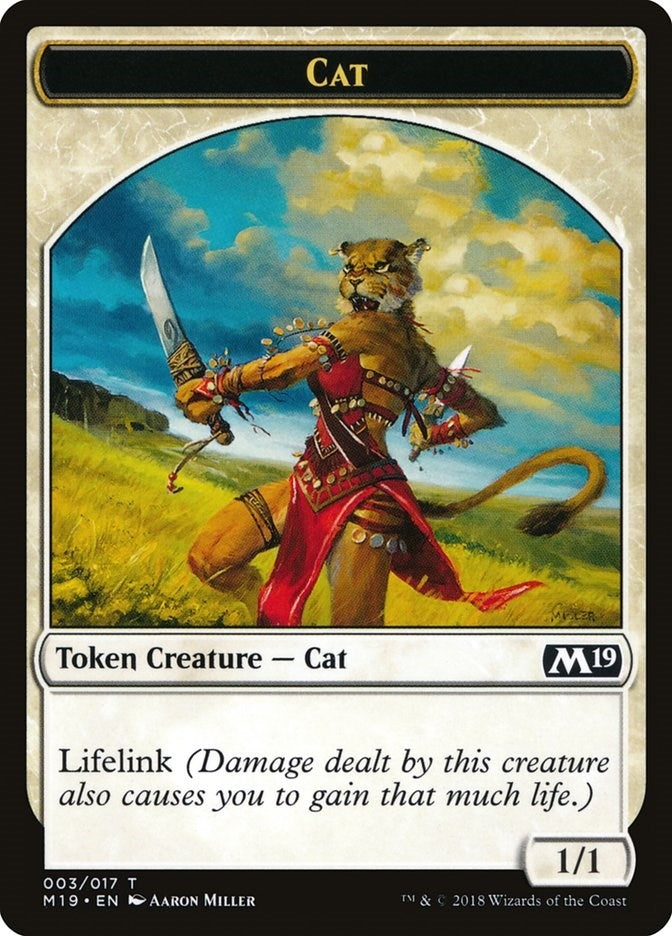 Cat Token (0) [M19] - MTG Single