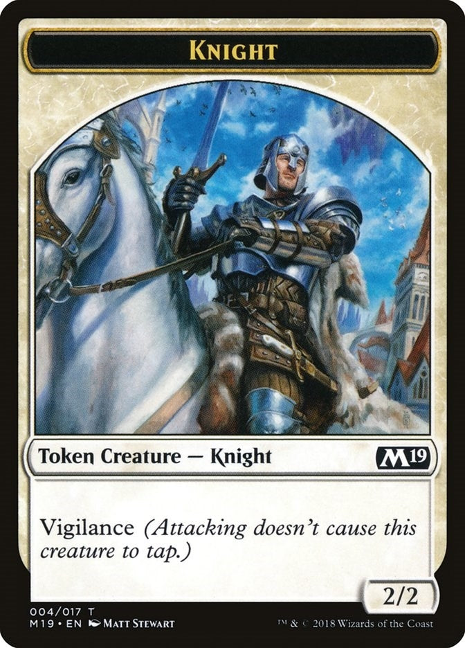 Knight Token (0) [M19] - MTG Single
