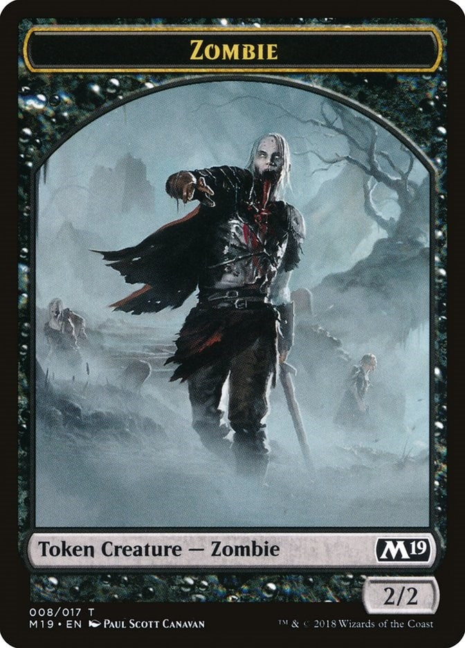 Zombie Token (0) [M19] - MTG Single