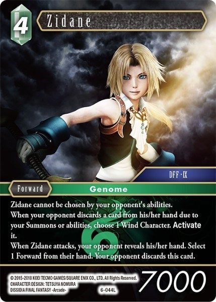 Zidane (6) [OP6] - Final Fantasy TCG Single