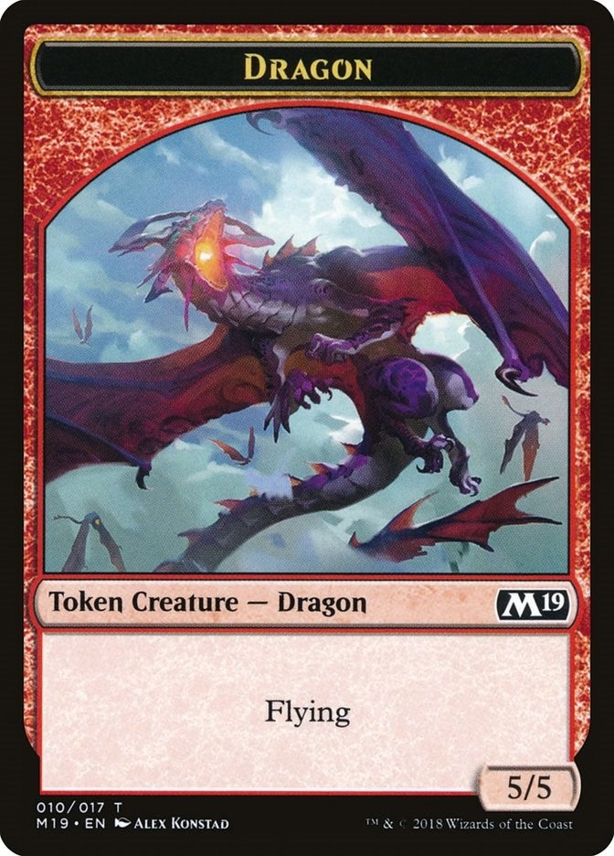 Dragon Token (010) (0) [M19] - MTG Single