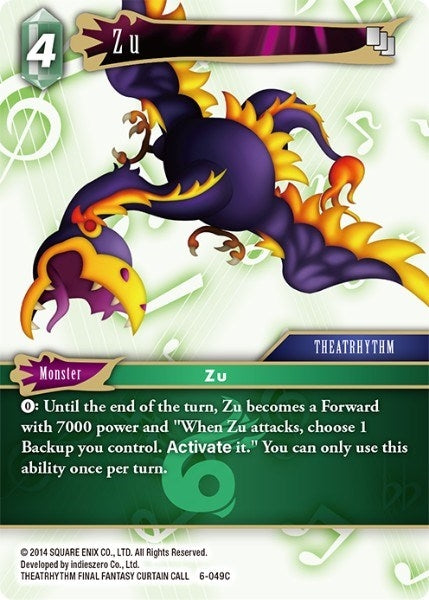 Zu (6) [OP6] - Final Fantasy TCG Single