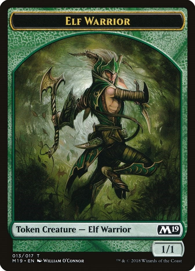Elf Warrior Token (0) [M19] - MTG Single