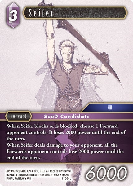 Seifer (6) [OP6] - Final Fantasy TCG Single