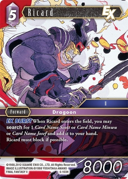 Ricard (6) [OP6] - Final Fantasy TCG Single