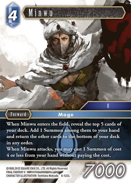 Minwu (6) [OP6] - Final Fantasy TCG Single