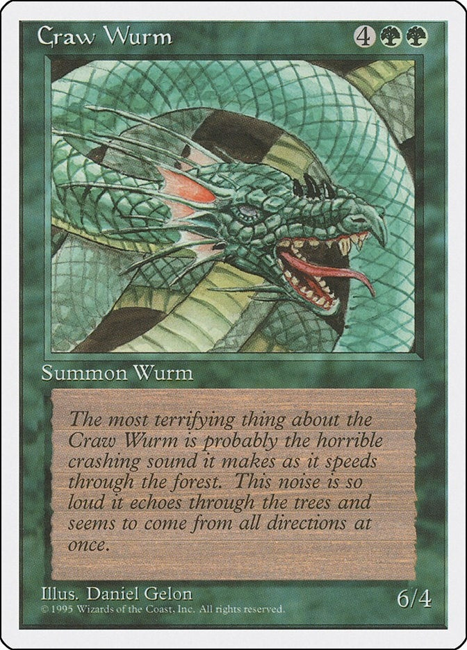 Craw Wurm [4ED] - MTG Single