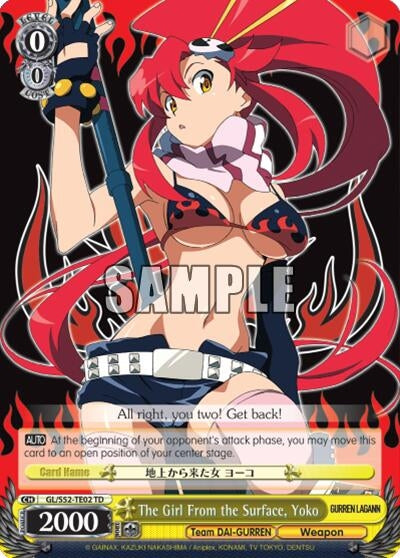 The Girl From the Surface Yoko (5202) [GL/S52] - Weiss Schwarz Single