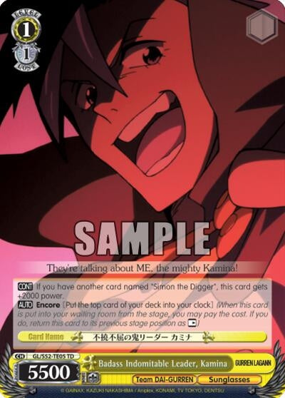 Badass Indomitable Leader Kamina (5205) [GL/S52] - Weiss Schwarz Single