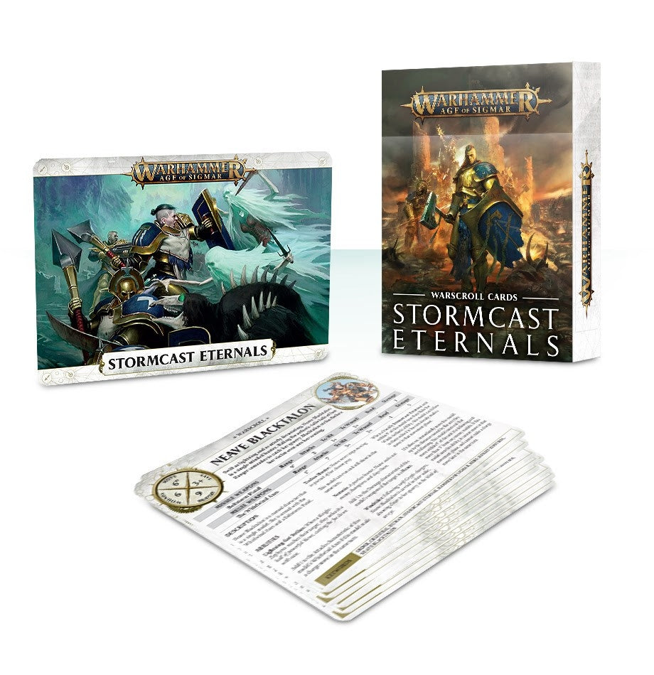 Warhammer: Age of Sigmar - Warscroll Cards: Stormcast Eternals (96-05-60) [ACCS] - Warhammer Game Accessories Sealed
