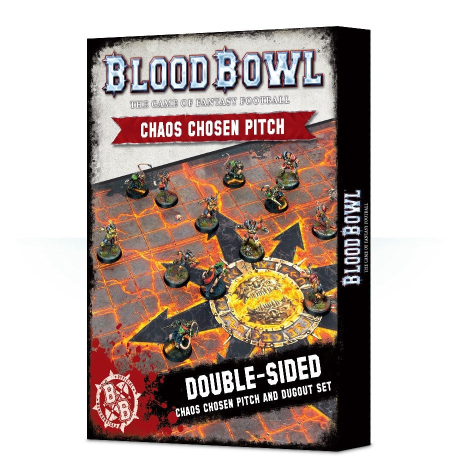 Blood Bowl: Chaos Chosen Pitch & Dugouts [ACCS] - Warhammer Game Accessories Sealed