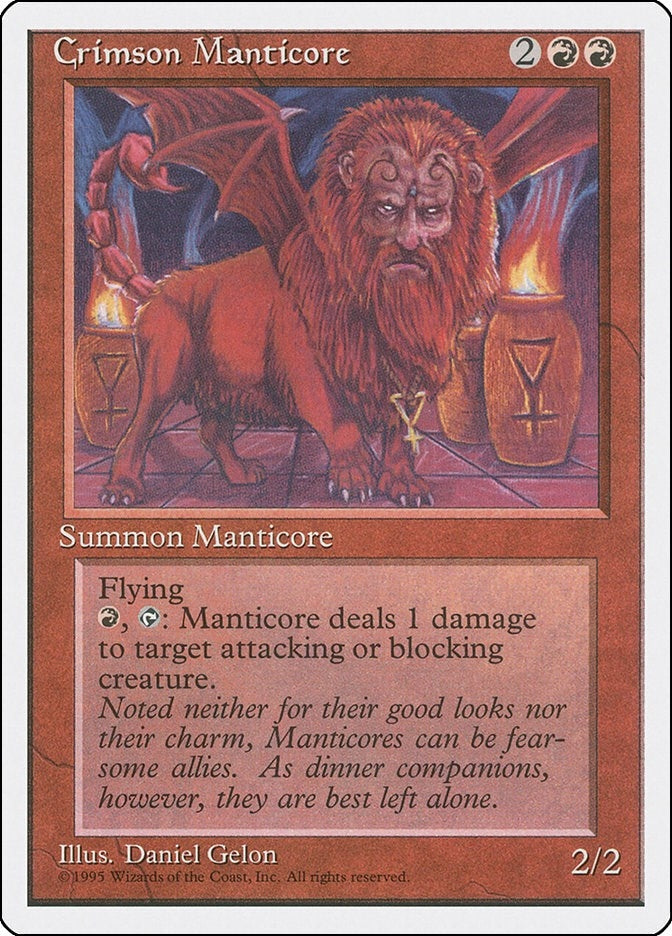 Crimson Manticore [4ED] - MTG Single