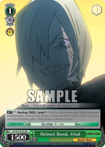 Helmet Bond Viral (52103) [GL/S52] - Weiss Schwarz Single