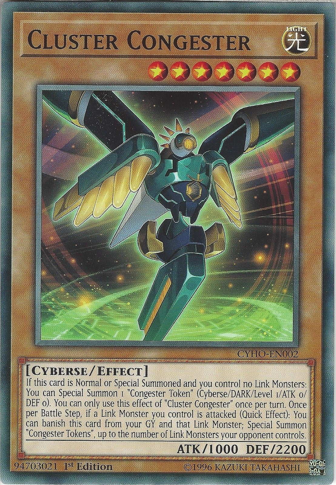 Cluster Congester (2) (CYHO) - YuGiOh Single