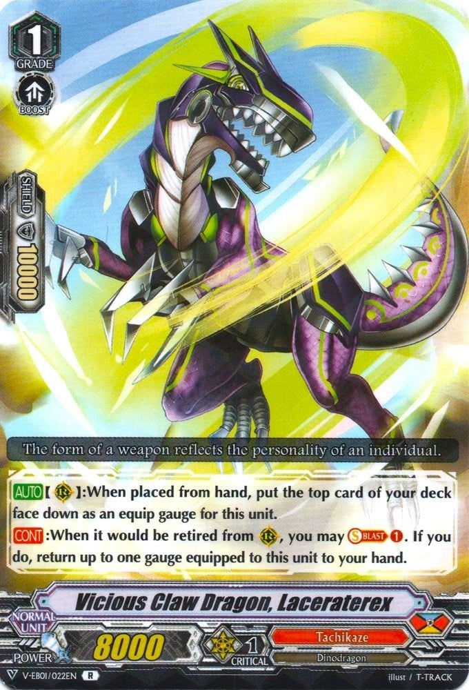 Vicious Claw Dragon Laceraterex (1022) [V-EB01] - Cardfight Vanguard Single