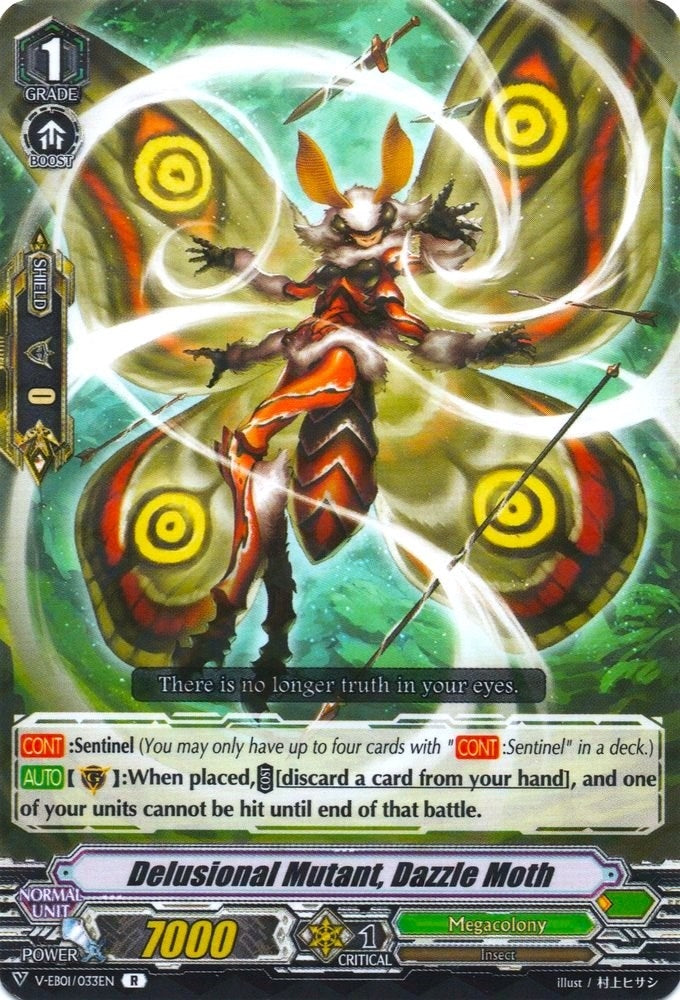Delusional Mutant Dazzle Moth (1033) [V-EB01] - Cardfight Vanguard Single