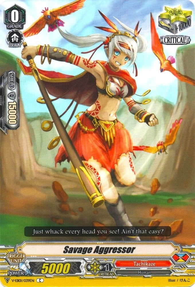 Savage Aggressor (1039) [V-EB01] - Cardfight Vanguard Single