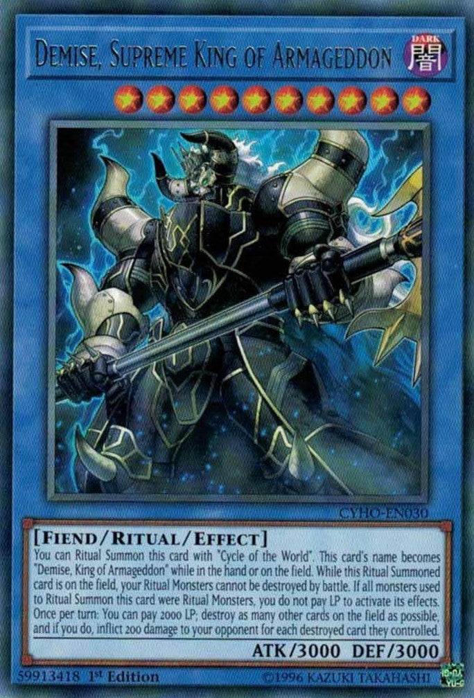 Demise Supreme King of Armageddon (30) (CYHO) - YuGiOh Single
