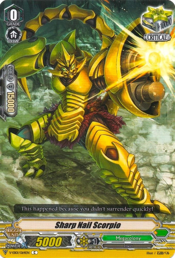 Sharp Nail Scorpio (1064) [V-EB01] - Cardfight Vanguard Single