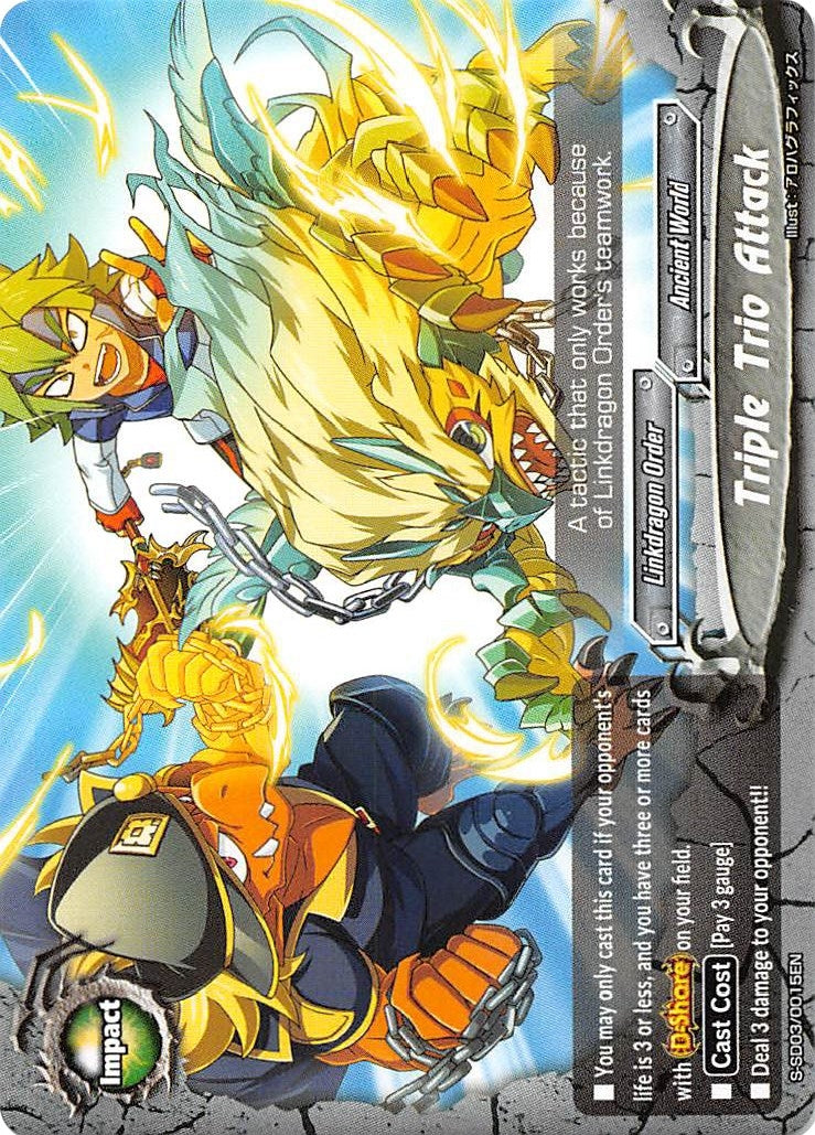 Triple Trio Attack (30015) [S-SD03] - Future Card BuddyFight Single