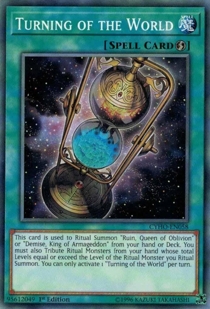 Turning of the World (58) (CYHO) - YuGiOh Single