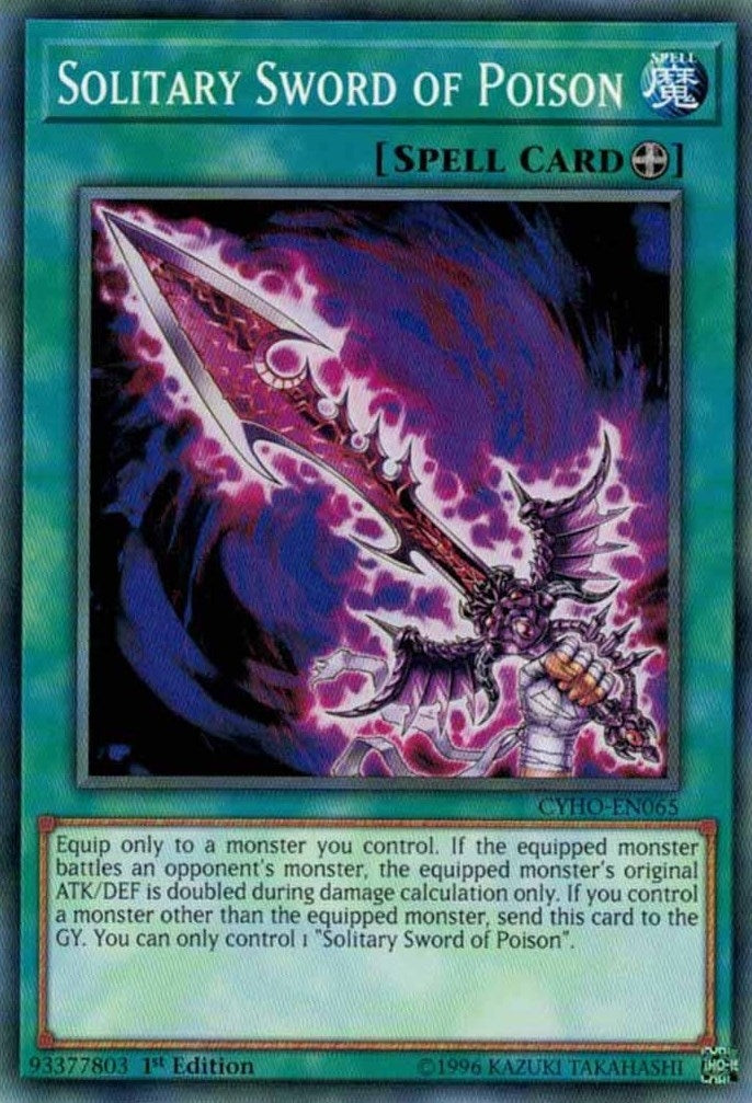 Solitary Sword of Poison (65) (CYHO) - YuGiOh Single