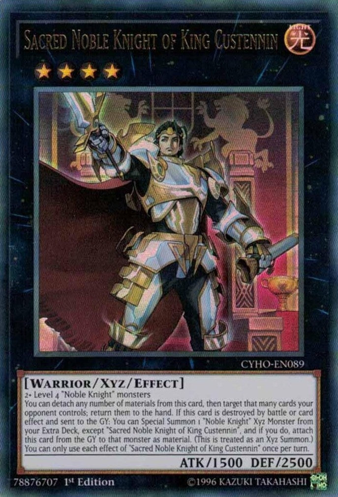 Sacred Noble Knight of King Custennin (89) (CYHO) - YuGiOh Single