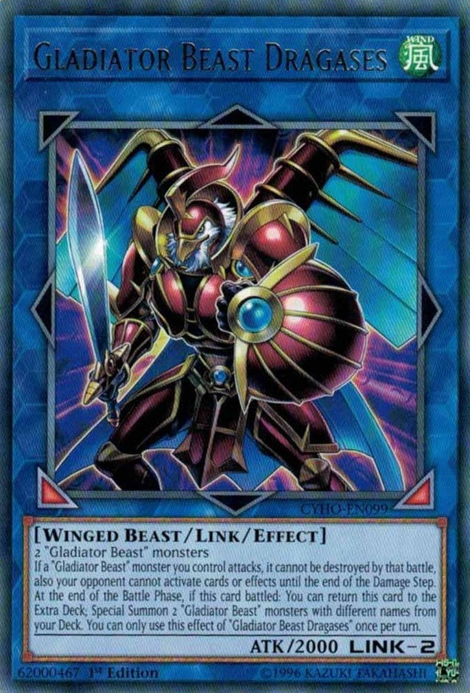 Gladiator Beast Dragases (99) (CYHO) - YuGiOh Single