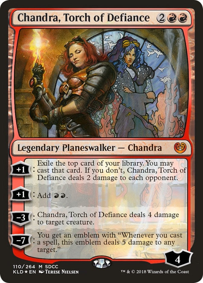 Chandra Torch of Defiance (SDCC 2018 Exclusive) (110) [MEDIA] - MTG Single