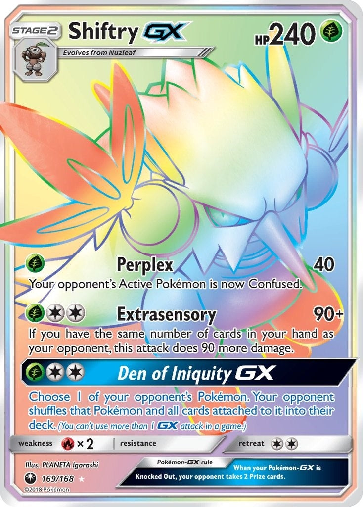 Image for Shiftry GX (Secret) (169/168) (SM - Celestial Storm) - Pokemon